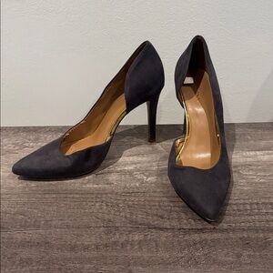 Merona Dark Gray Heels, Fair Used Condition (See Pics), Women’s Size 7.5